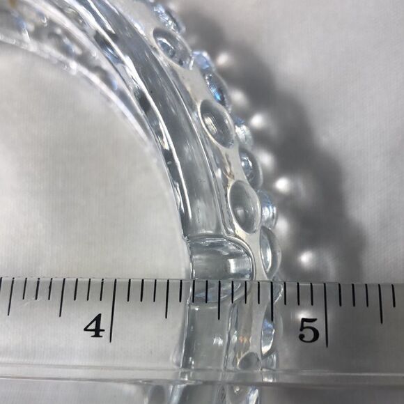 Vintage Glass Ashtray/Trinket Tray Non Smoking Home 4 3/4” X 1 1/4” - Picture 7 of 11